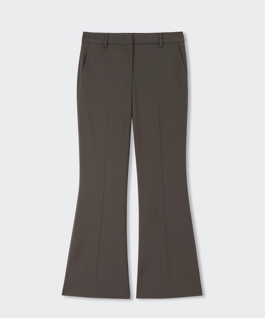 MUSINSA STANDARD WOMAN [Cooltandard] Women'S Low-Rise Flare Slacks [Khaki Brown]