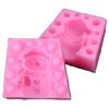 Christmas Snowman Silicone Molds for Plaster Decorations, Christmas Candle Silicones Molds for Candle Soap Holiday Gift