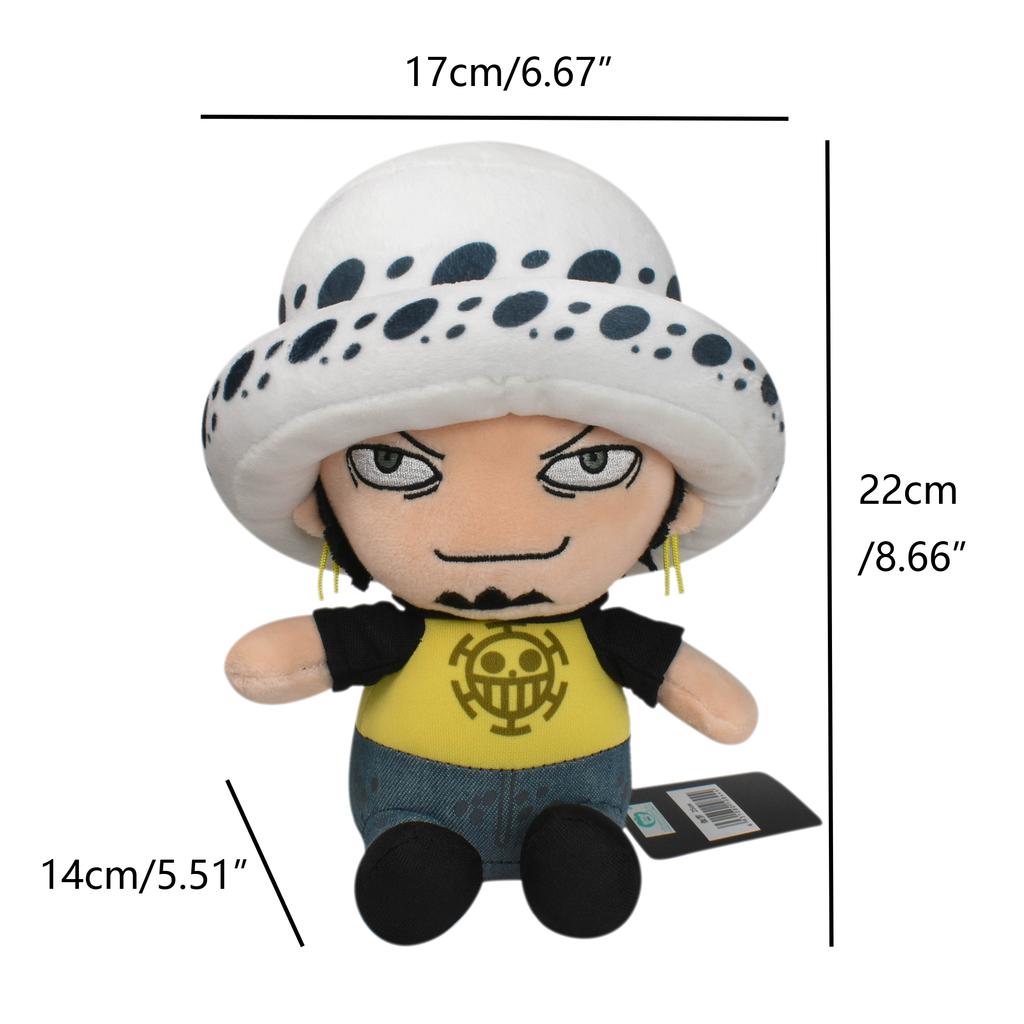 Monkey·D·Luffy Trafalgar D Water Law Tony Tony Chopper Luffy Plyšová hračka, Plyšové panenky Plněná figurka pro děti Dárek