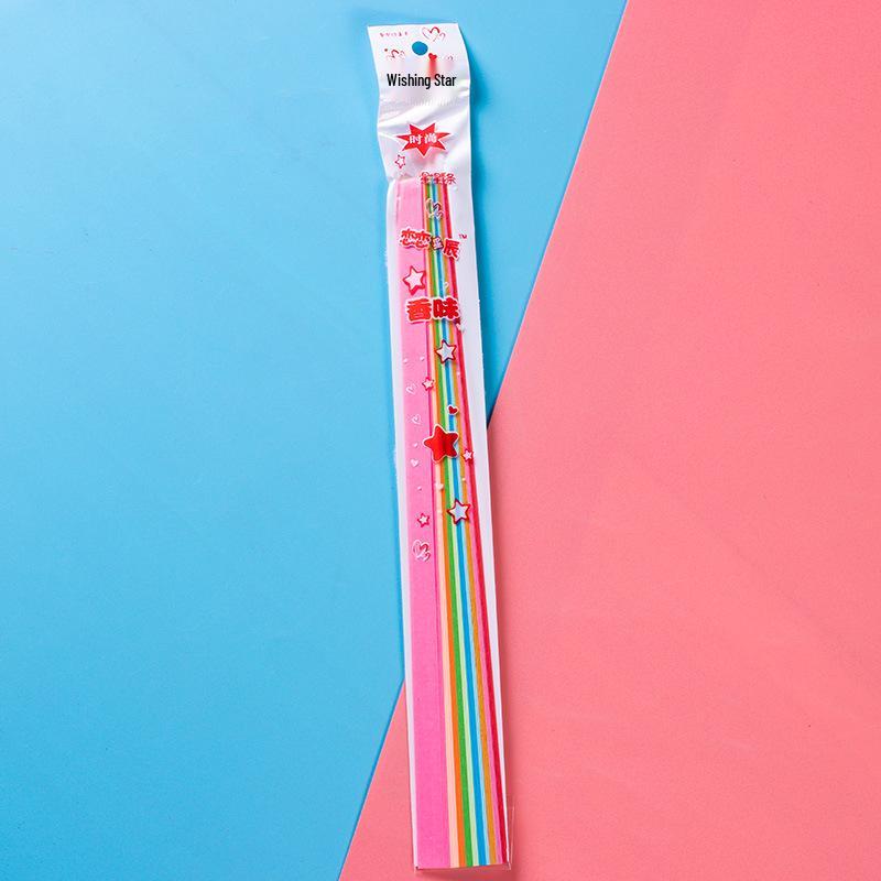 

DIY Origami Rainbow Paper Strips for Lucky Stars