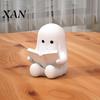 Geisterdekoration Buchlesende Figur, 3D-gedruckte niedliche Mini-Sitzende Bücherwurm-Geschenkstatue für Halloween Bücherregal, Schreibtisch, Innenraum Hausdekoration Schreibtisch