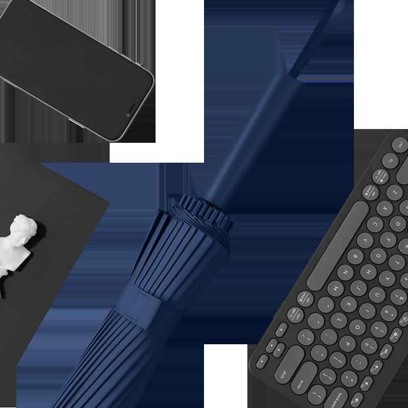 

Новый креативный зонт-трость 24K из ткани бампинга, ветрозащитный каркас, матовая ручка 63.5*24