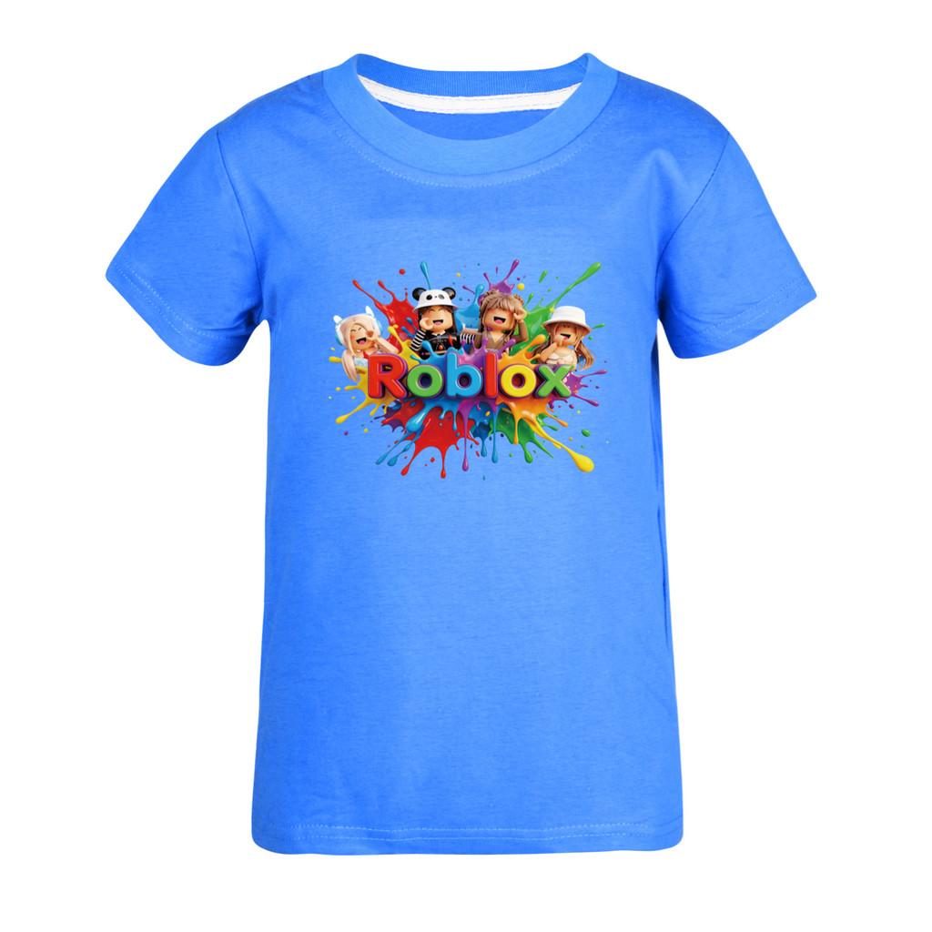 5575 Kids Boys Girls Roblox Print Short Sleeves T-Shirt