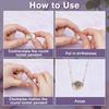 Round Locket Necklace Glass Photo Charms Stainless Steel Floating Memory Necklaces for Wedding Keychain Jewelry Making