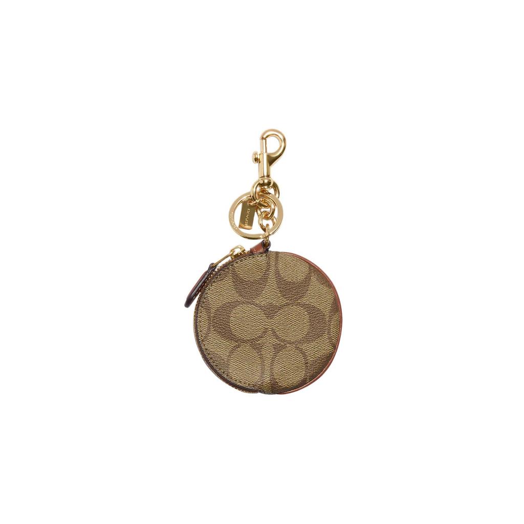 Coach Münze 9 Klassische Monogramm Reißverschluss Geldbörse Damen Geldbörse Khaki CG762-IMKHA
