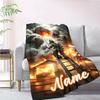 Firefighter Customize Your Name Blanket Warm Comfortable And Soft Blankets Are Suitable For Home Lunch Break Blanket Office Sofa Sofa Gift To