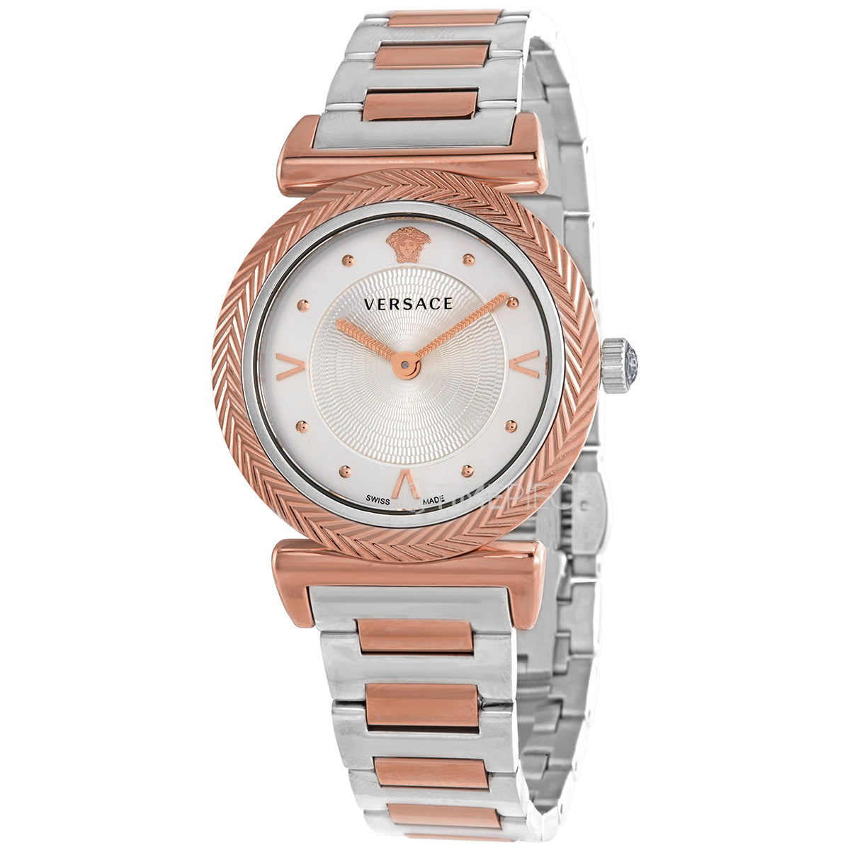 Versace Women`s Motif Two-Tone Swiss Quartz