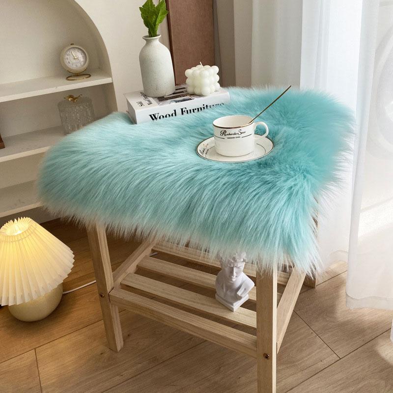 Soft Fluffy Faux Fur Carpets For Display Dressing Table Mat Home Decor Shaggy Fur Rugs Photography Background Cloth Fluffy Rug