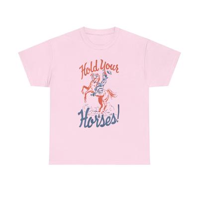 Unisex Tieni a freno i cavalli - Maglietta Grafica Divertente, Amanti dei Cavalli, [...]