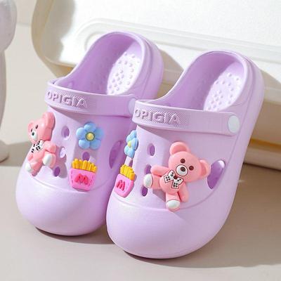 Children's Cute Non-Slip Cartoon Beach Slippers, Closed-Toe Summer Shoes for Girls, 2026 Model