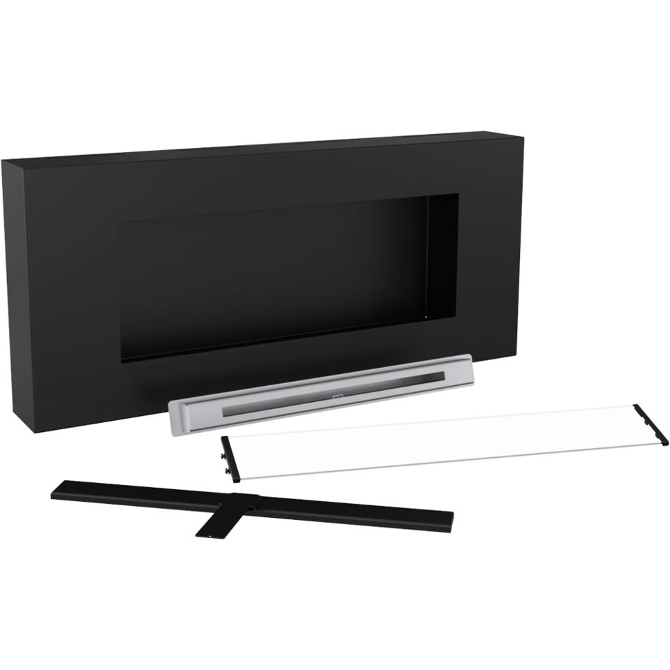 Nástěnný bioetanolový krb DELTA FLAT TÜV se sadou zasklení