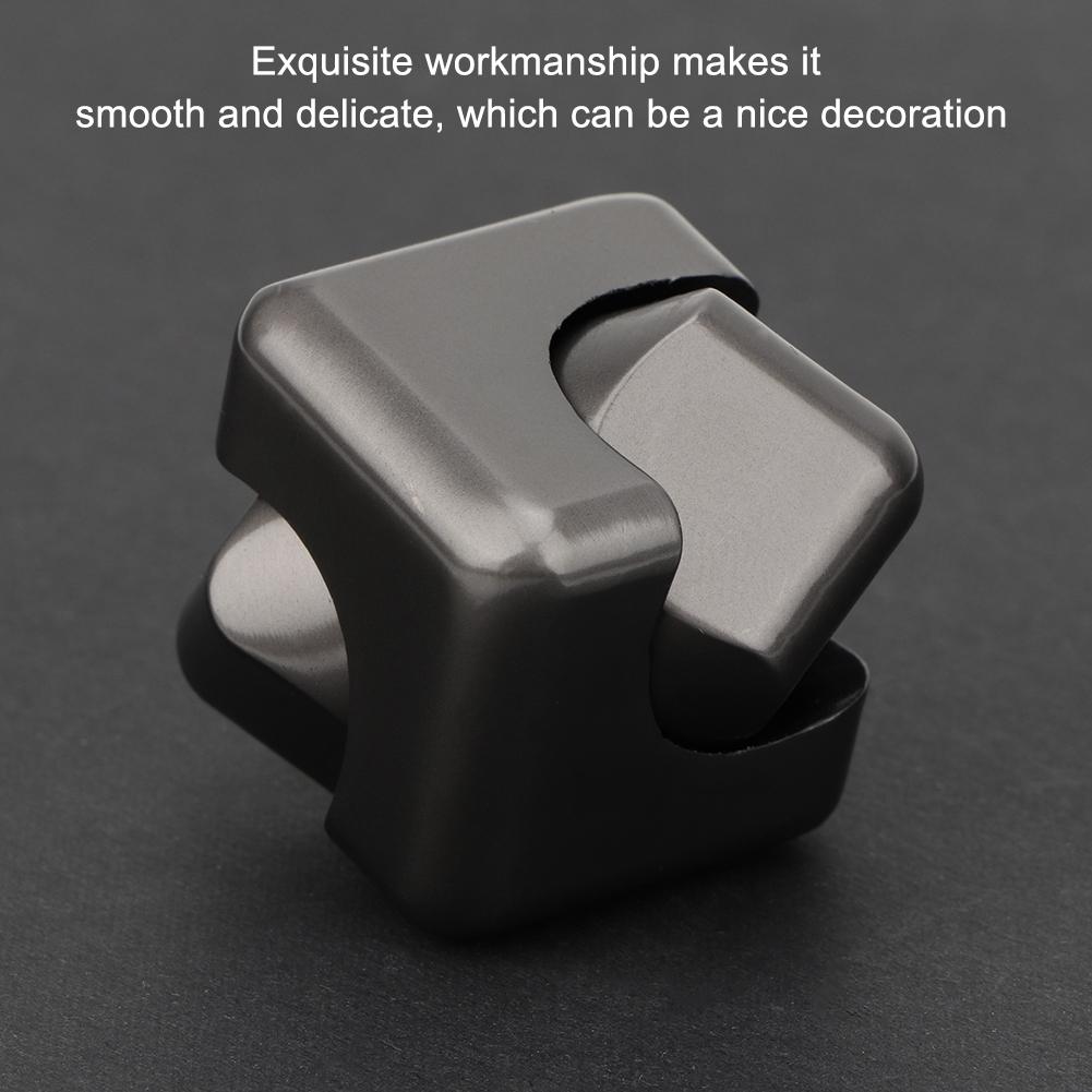 Bunter Würfel Handkreisel Fingerkreisel Dekompression Angstspielzeug(Grau)