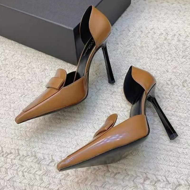 Elegant High Heels Women Shoes Sexy Pointed Toe Fashion Sandals Summer  Dress Shallow Luxury Pumps  Party Chaussure Femme