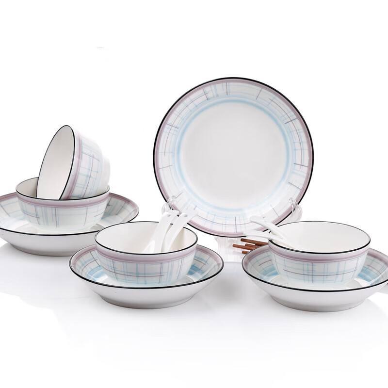 Luyifeisi Radiant Shimmer 22-Piece Ceramic Dinnerware Set