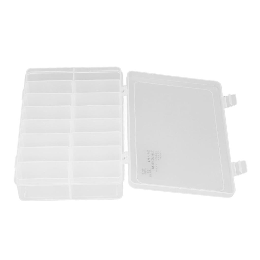 16 Compartment Parts Box Transparent 16 Grids PP Plastic Jewelry Organizer Container Storage Box