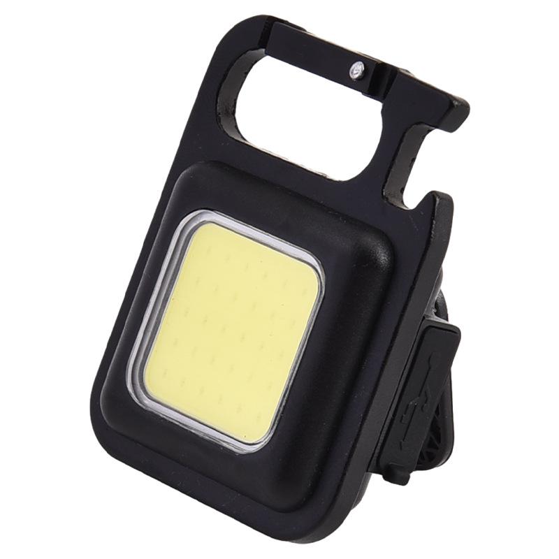 Portable Outdoor Keychain Flashlight - USB Rechargeable Mini COB Light for Camping & Emergencies