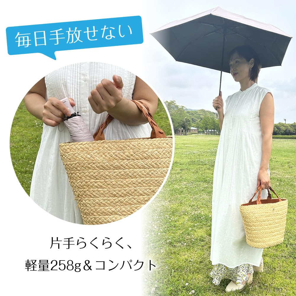 RUBKA Folding Shape Full UV Automatic Suitable for Sun and Rain 3-Second Umbrella, Memory, Lightweight, Blackout, Protection, Open/Close, Foldable,