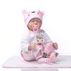 40/55 Cm Cute Sleeping Reborn Baby Doll for Girl Boy Soft Cloth Body Rebirth Doll Handmade Implanted Mohair Simulation Dolls Like Real Kids Xmas Gifts
