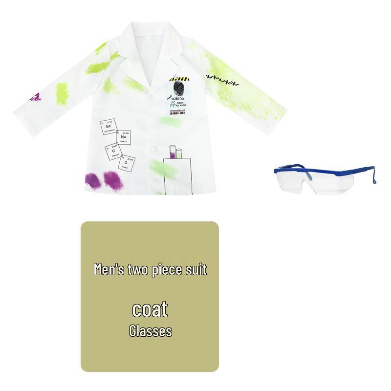 Kids' Mad Scientist Kindergarten Performance Costume