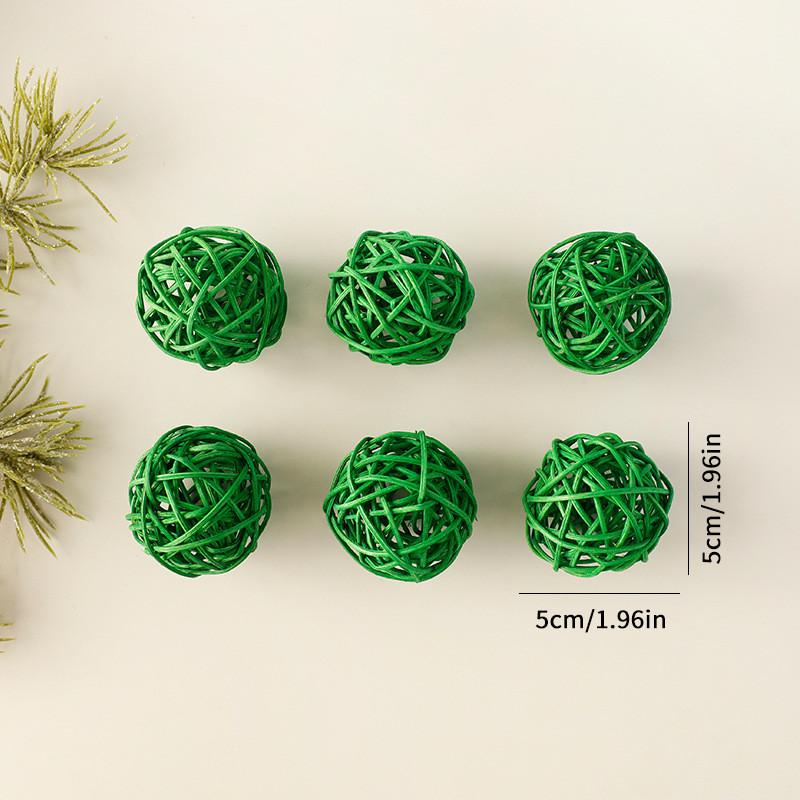 Christmas Wicker Decorations Star Heart Hanging Set For Festival Celebration