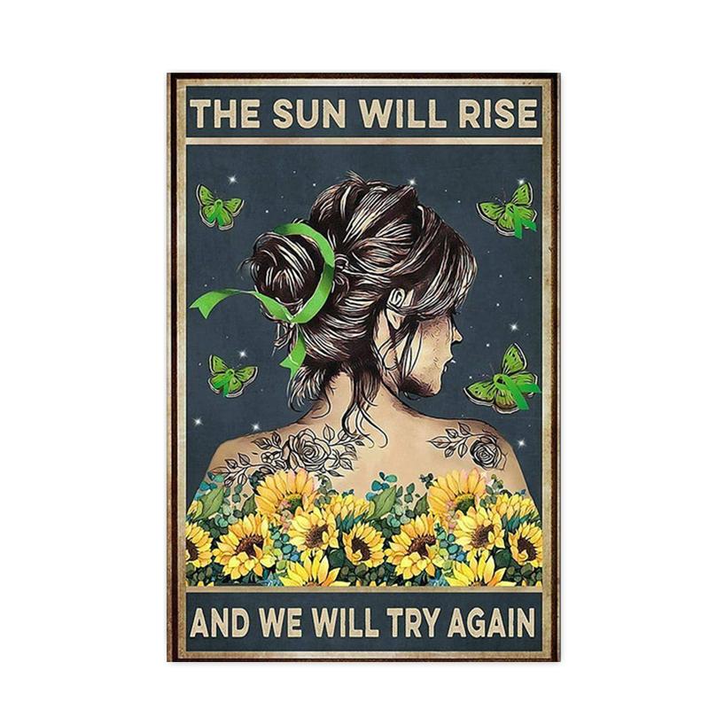 

Ретро-искусство, абстрактная фигура, девушка-подсолнух, постеры, принты, модный слоган, холст, картина, настенная картина для гостиной, домашний декор 40x50cm No Framed