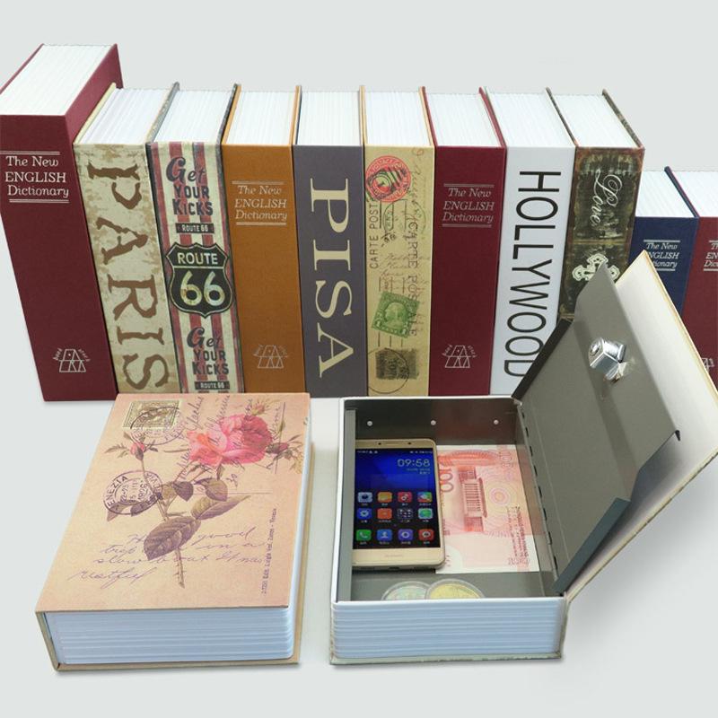 Cross-Border E-commerce Book Safe with Password Lock - Creative Storage Box & Metal Piggy Bank