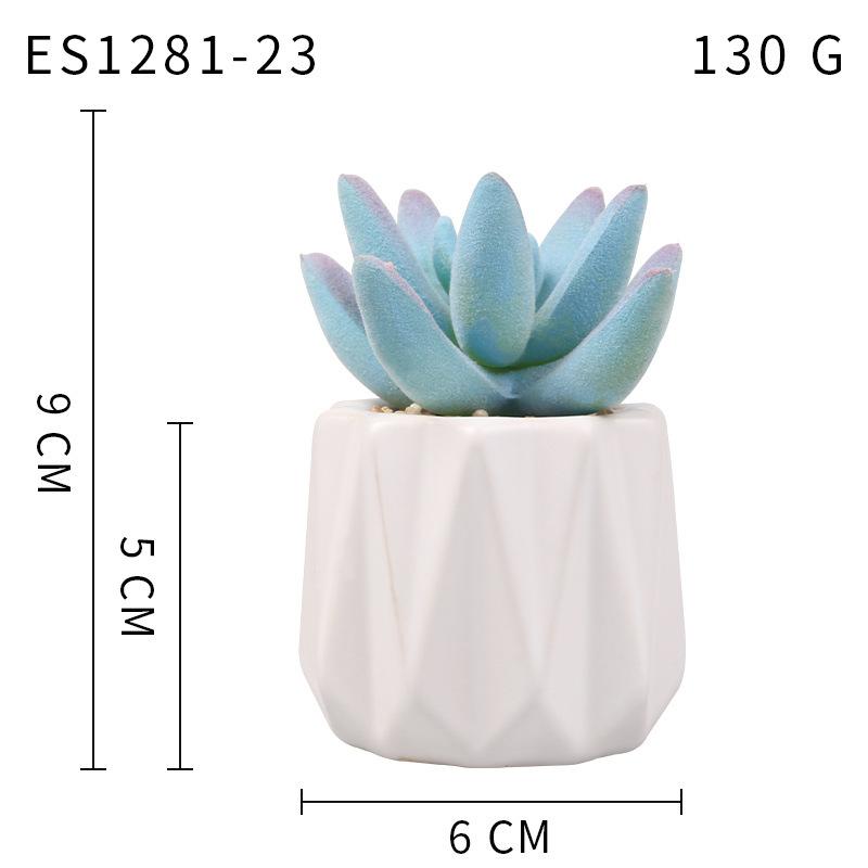Small, Wavy Cup-Shaped Simulated Succulent Plant Potted Plant, Nordic Office Furniture Fresh Decoration