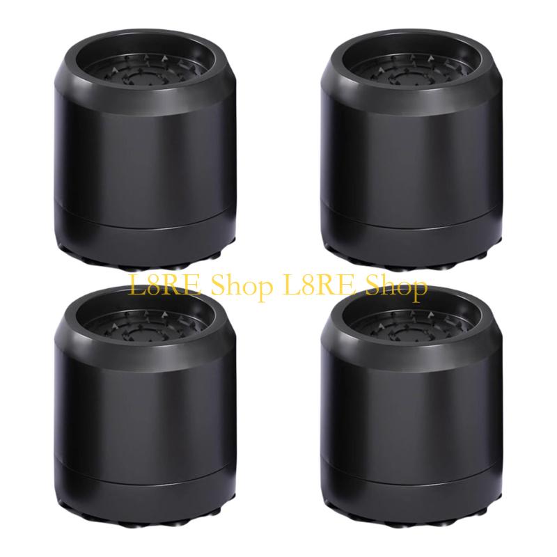 L8RE 4 Pieces Washer Dryer Vibration Dampening Pads for Reduced Noise Anti-Vibration Feet Washing Machine Stabilizers