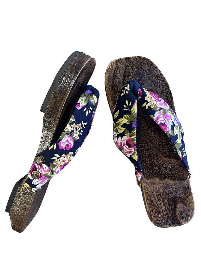 ITODA Geta Perfekt für Yukata und Heiße Quelle Plus Leicht zu Laufen Sommerfeuerwerk Sommer und Kleidung Damen Hausschuhe, Mädchen Sandalen, Kimono, Geta, Größe,