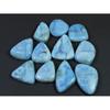 239Cts. Natural Larimar Pectolite Fancy Cabochon Loose Gemstone 11 Pcs Lot C-851
