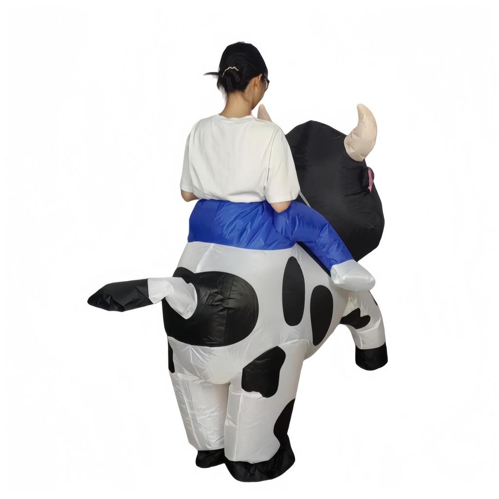 Inflatable White Cow Costume for Halloween & Easter: Cute, Creative, and Fun for Festivals & Pranks.