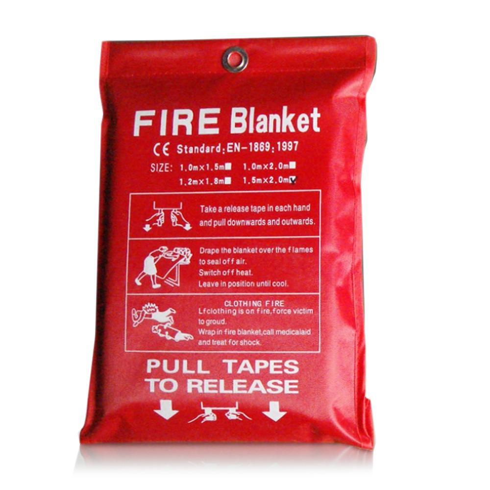 Schutzhülle Feuerlöscher Flammhemmende Notfalldecke 1M /1.5M Feuer Schutzhülle Boot