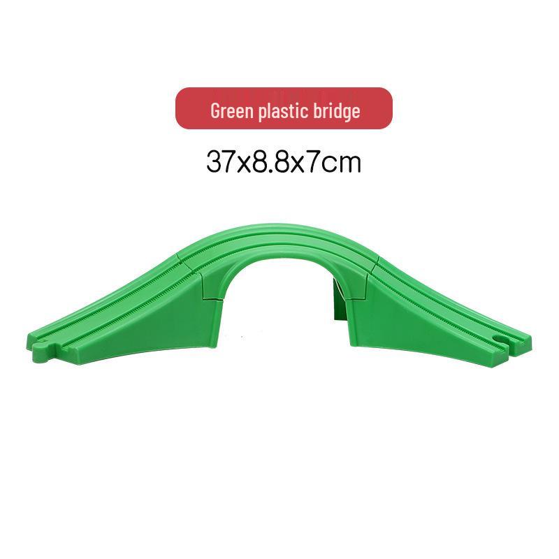 Magnetic Wooden Train Bridge Blocks for Kids - Compatible with All Brands