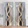 High-definition Artistic Line Printed Curtains, Suitable for Home Decoration In Bedrooms and Living Rooms
