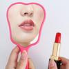 Mini Fan-Shaped Handheld Makeup Mirror Fan Shape Makeup Vanity Mirror With Handle Hand Mirror Spa Salon Compact Mirrors