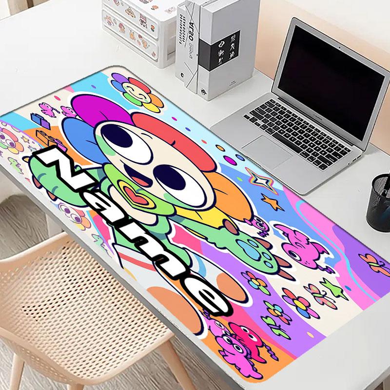 Kişiye Özel İsimli Dandy'nin Dünya Desenli Mouse Pad, Dizüstü Bilgisayar Masa Matı, Ev İçin Dekoratif Masa Matı Klavye Altlığı Hediye