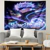 Personalized Name Gojo Satoru Tapestry, Wall Hanging Tapestry, Pattern Tapestry for Dorm Bedroom Living Room Wall Art Photography Backdrop