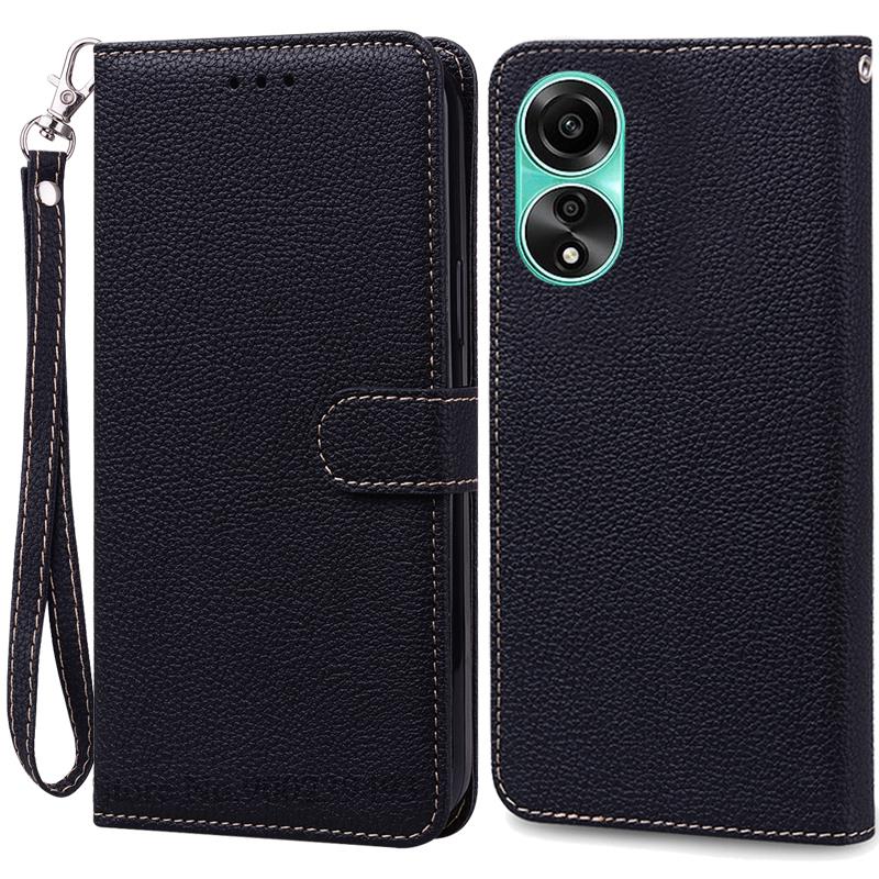 For OPPO A78 4G Case Leather Flip Wallet Case For OPPO A78 CPH2565 Phone Case For OPPO A78 5G CPH2483 CPH2495 Cover Fundas