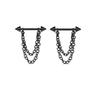 1 Stück Sexy Kette Brustwarzenring 14G Barbell Stern Schild Körperschmuck Damen Piercing