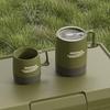 Camping Cup Non-Slip Grip Large Capacity With Lid Outdoor Camping Mugs Coffee Cups For Travel Hiking Backpacking Fishing