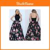 Elegant 2018 Women Prom Floral Formal Evening Cocktail Party Bridesmaids Ball Gown Dress
