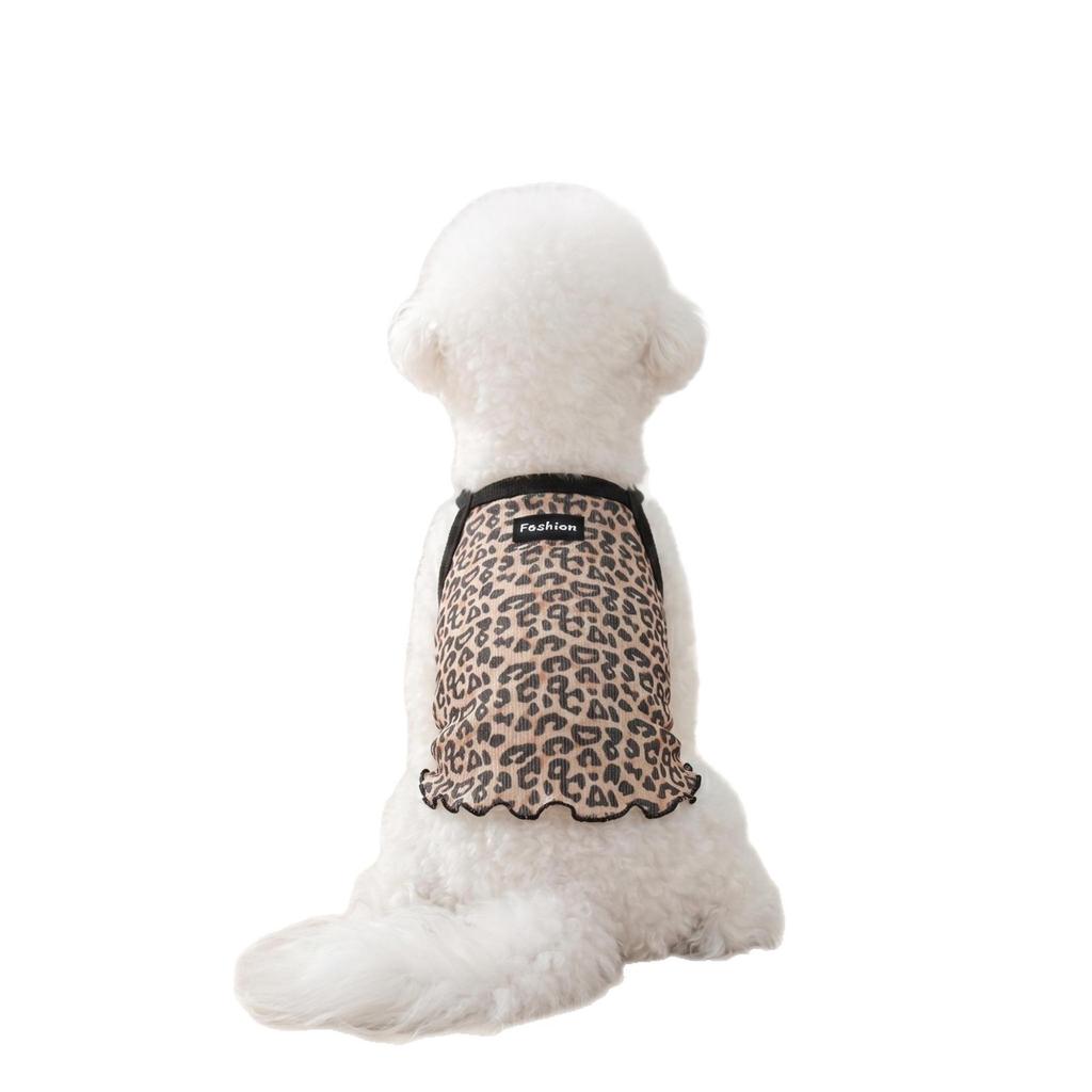 Summer thin ice silk cat vest anti-hair loss breathable cool ins wind pet cat suspender clothes