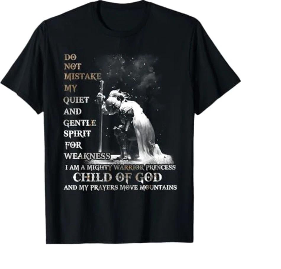 Knight Templar I Am A Child of God A Warrior of Christ Shirt T-Shirt L