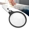 LED Handheld Magnifying Glass Battery Powered 2X 30X Lens Magnifier for Reading