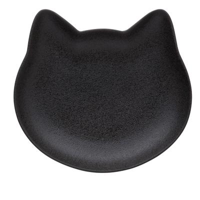 Aito Niedlicher Teller 1 Katzenförmig (Schwarz, Teller)