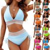 New Deep V Sexy Split Swimsuit Women's Senior Sense Beach Bikini Explosion Swimsuit