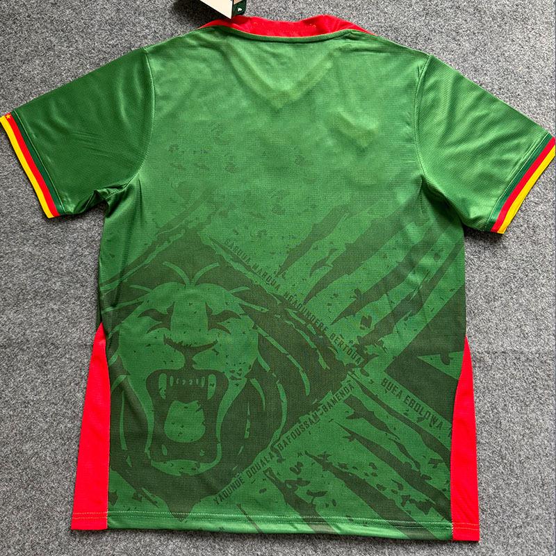 Cameroon Green Short Sleeve Football Jersey (S-2XL) - New Fan Version