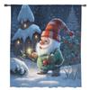 Christmas Dwarfs Snow Tulle Curtains For Living Room Sheer Curtain For Bedroom Window Blinds Voile Curtains