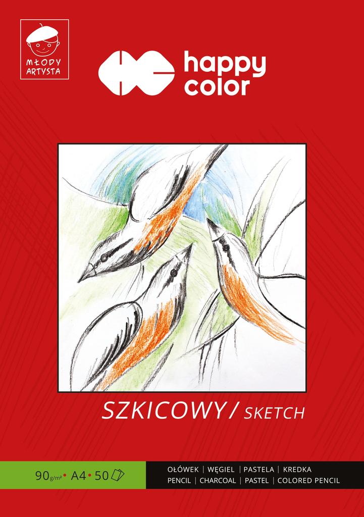 BLOK SZKICOWY MŁODY ARTYSTA A4/50K 90G 7712