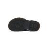 Tejido de Cuero Cómodas Sandalias Casuales de Playa Sandalias Unisex Negro 31574001